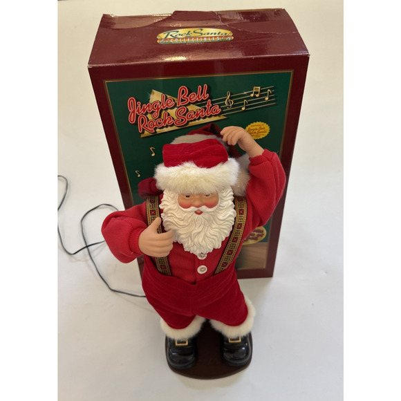 Jingle Bell Rock Dancing Santa 16" LTD 1998 Retired w/Box EUC Christmas 1st Ed - Picture 1 of 8